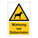 Warnung vor Dobermann