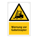 Warnung vor Gabelstapler