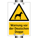 Warnung vor der Deutschen Dogge