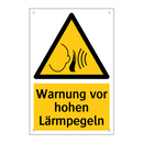 Warnung vor hohen Lärmpegeln
