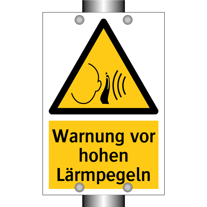 Warnung vor hohen Lärmpegeln
