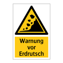 Warnung vor Erdrutsch