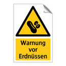 Warnung vor Erdnüssen