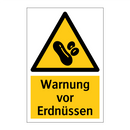 Warnung vor Erdnüssen