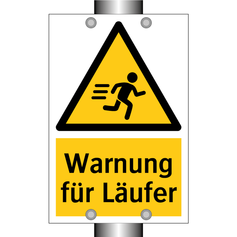 Warnung für Läufer