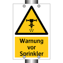 Warnung vor Sprinkler