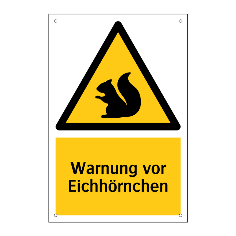 Warnung vor Eichhörnchen