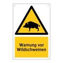 Warnung vor Wildschweinen