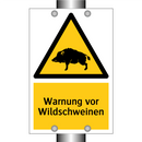Warnung vor Wildschweinen
