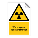 Warnung vor Röntgenstrahlen