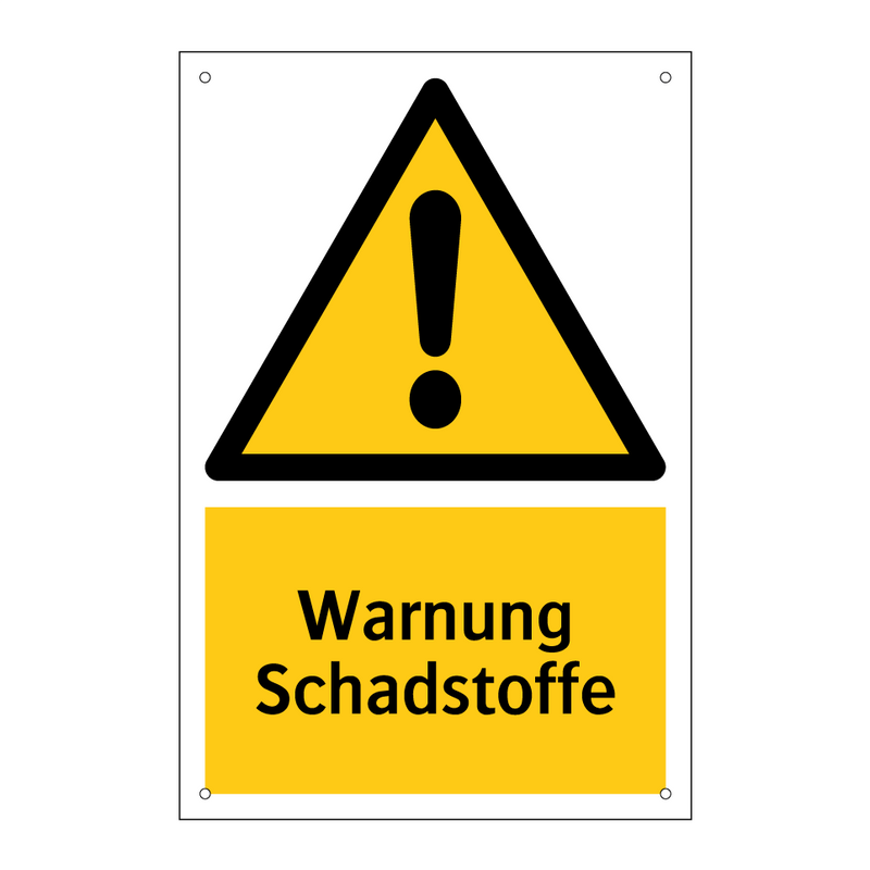 Warnung Schadstoffe