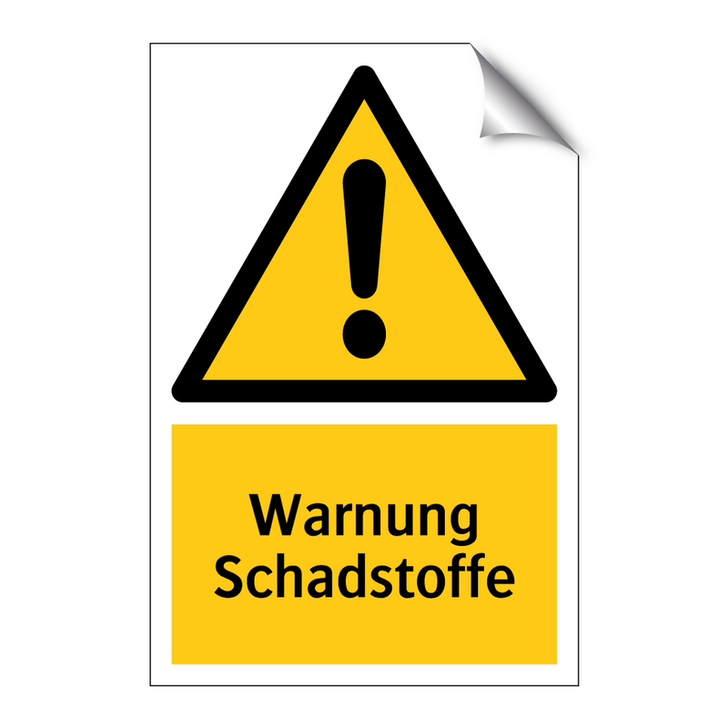 Warnung Schadstoffe