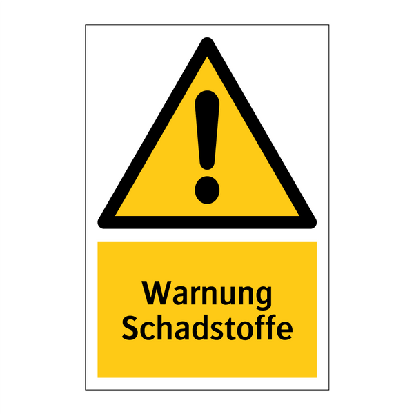 Warnung Schadstoffe
