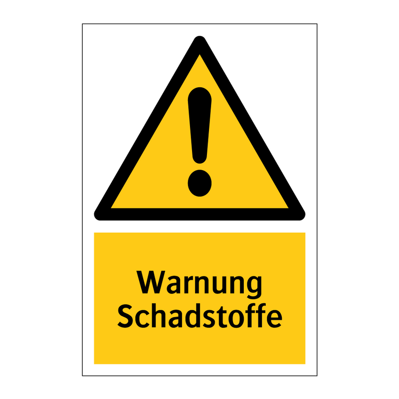 Warnung Schadstoffe