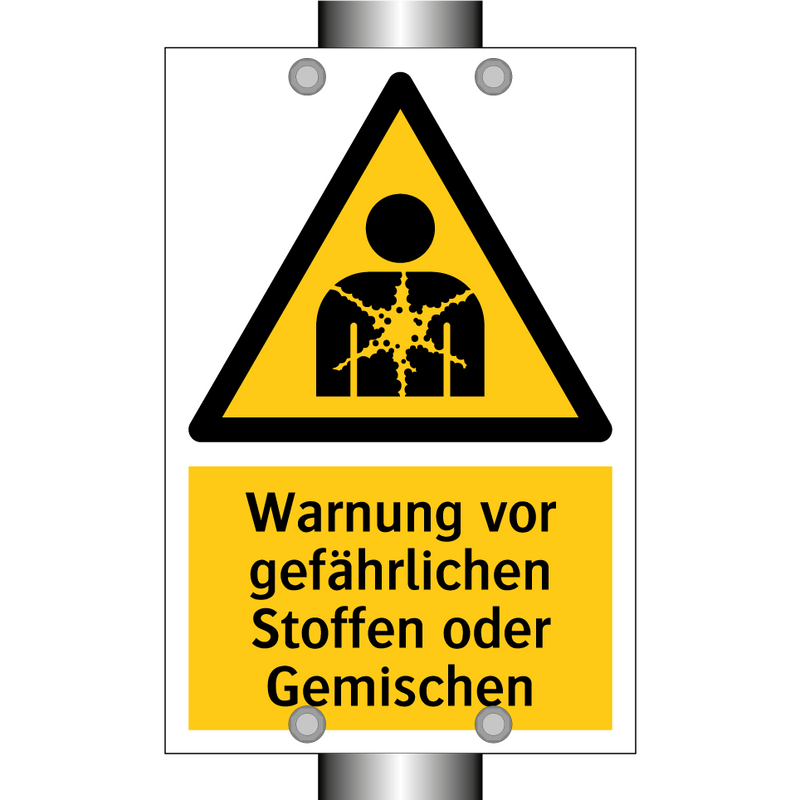 Warnung vor gefährlichen Stoffen oder Gemischen