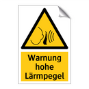 Warnung hohe Lärmpegel