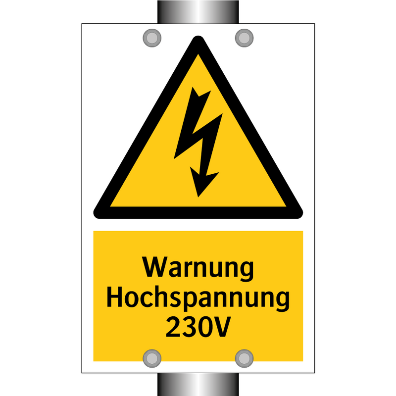 Warnung Hochspannung 230V