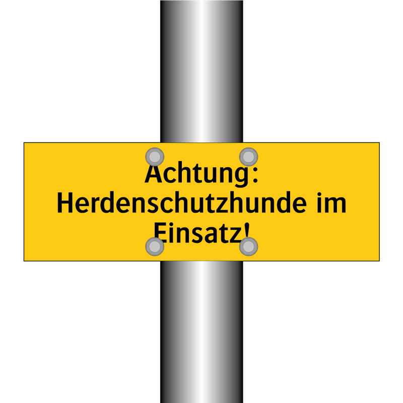 Achtung: Herdenschutzhunde im Einsatz!