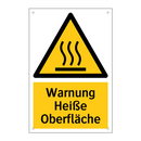 Warnung Heiße Oberfläche