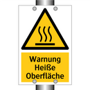 Warnung Heiße Oberfläche