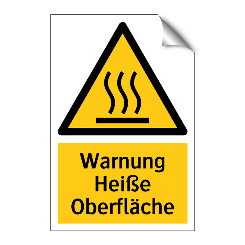 Warnung Heiße Oberfläche