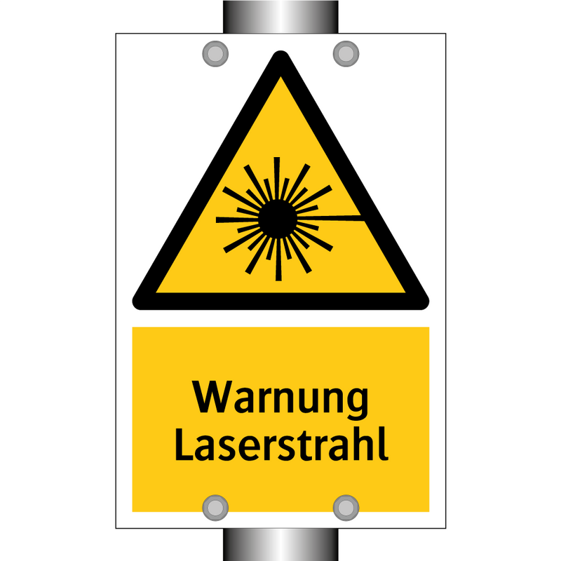 Warnung Laserstrahl