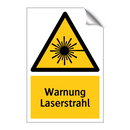 Warnung Laserstrahl