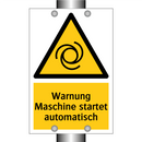 Warnung Maschine startet automatisch