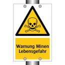 Warnung Minen Lebensgefahr