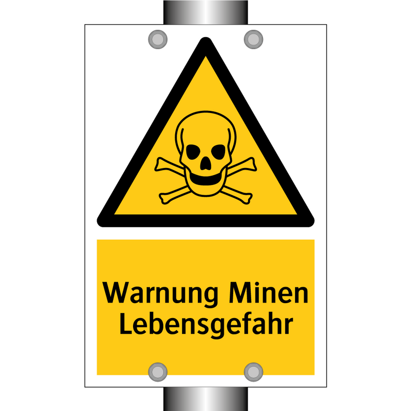 Warnung Minen Lebensgefahr
