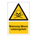 Warnung Minen Lebensgefahr