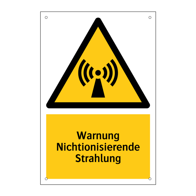 Warnung Nichtionisierende Strahlung