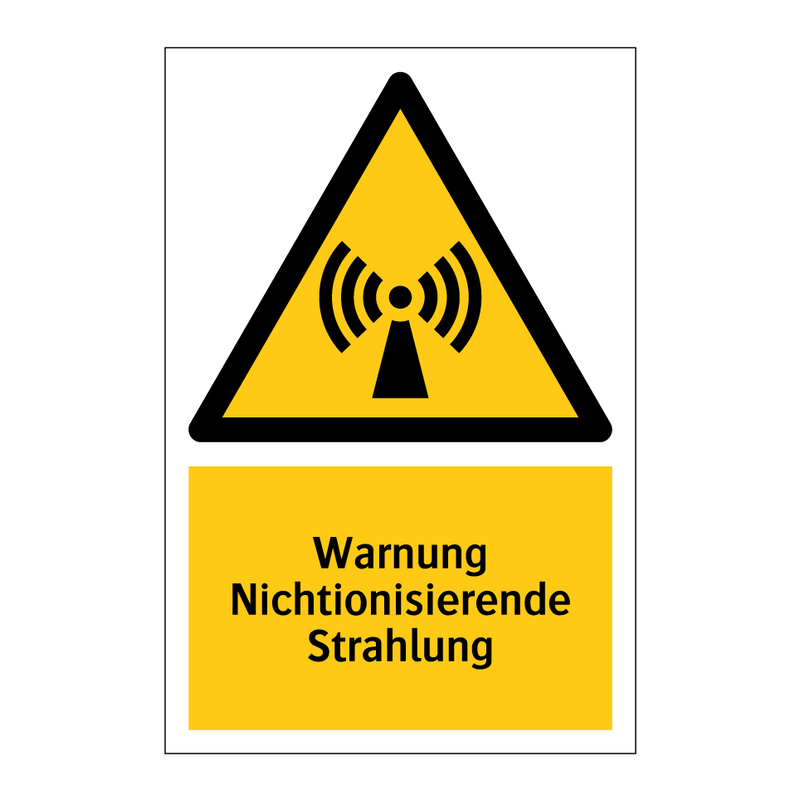 Warnung Nichtionisierende Strahlung