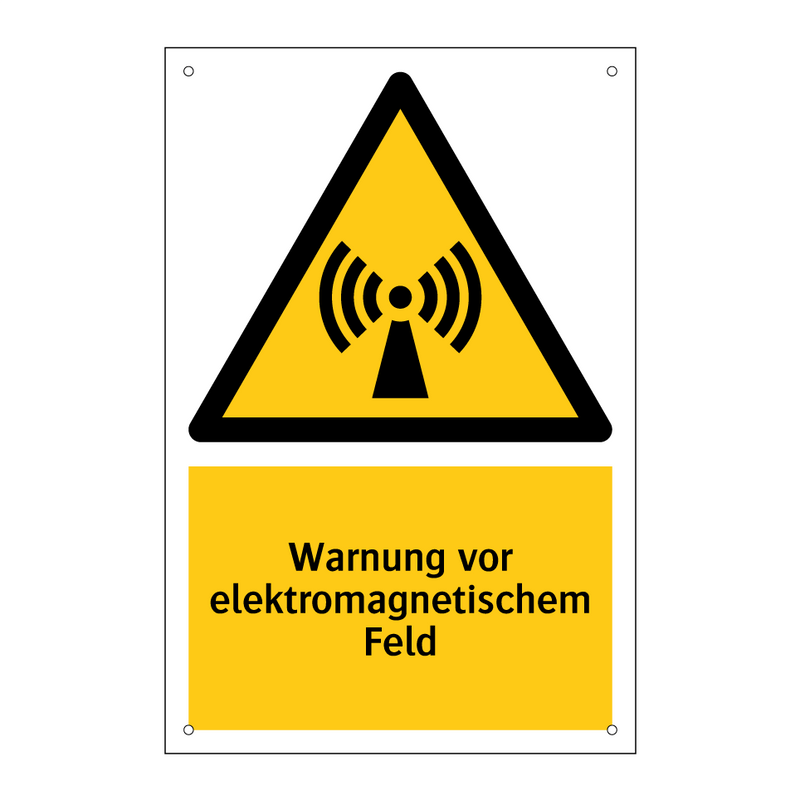 Warnung vor elektromagnetischem Feld