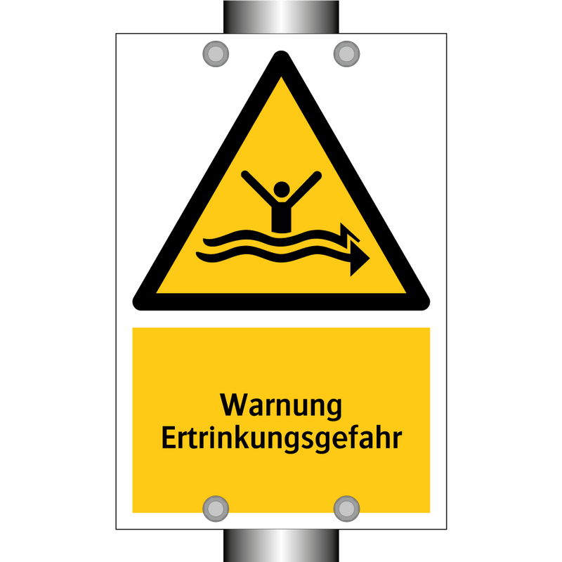 Warnung Ertrinkungsgefahr