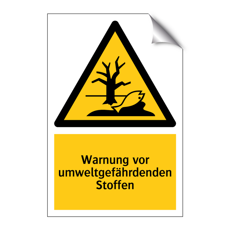 Warnung vor umweltgefährdenden Stoffen