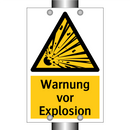 Warnung vor Explosion