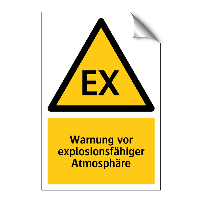 Warnung vor explosionsfähiger Atmosphäre