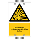 Warnung vor explosionsgefährlichen Stoffen