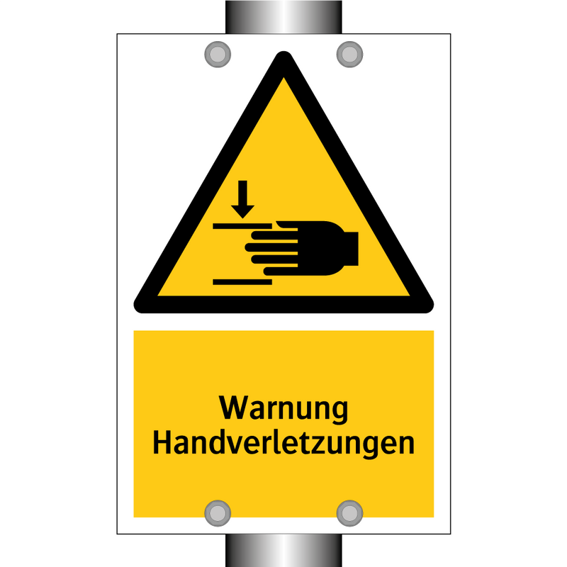 Warnung Handverletzungen