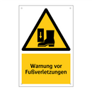 Warnung vor Fußverletzungen