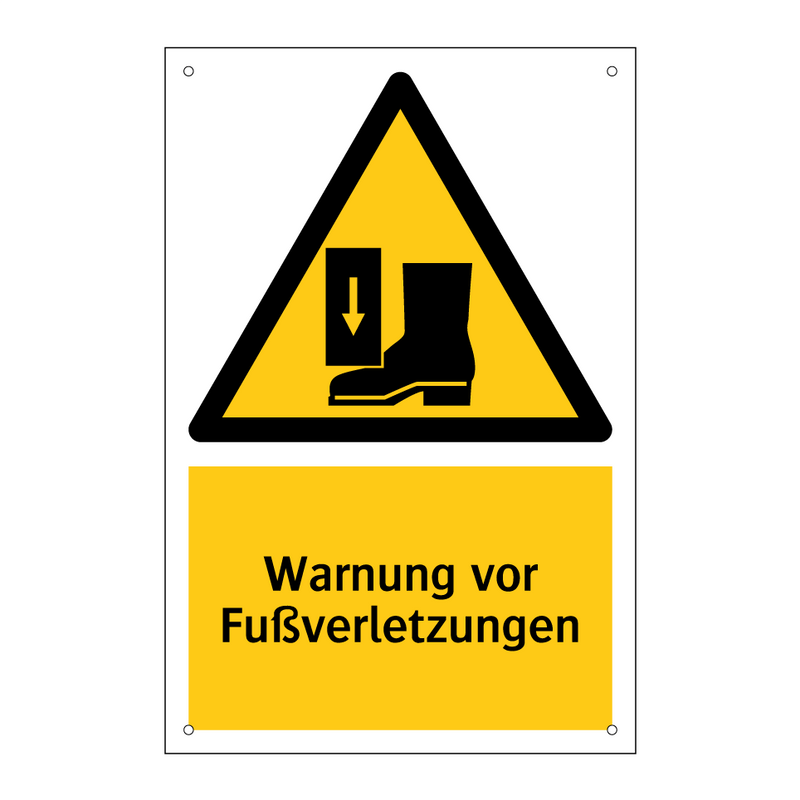 Warnung vor Fußverletzungen