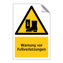 Warnung vor Fußverletzungen