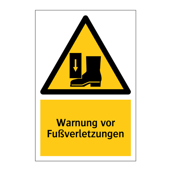 Warnung vor Fußverletzungen