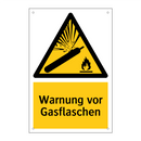Warnung vor Gasflaschen