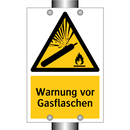 Warnung vor Gasflaschen