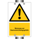 Warnung vor Haarverwicklungsgefahr