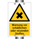 Warnung vor schädlichen oder reizenden Stoffen