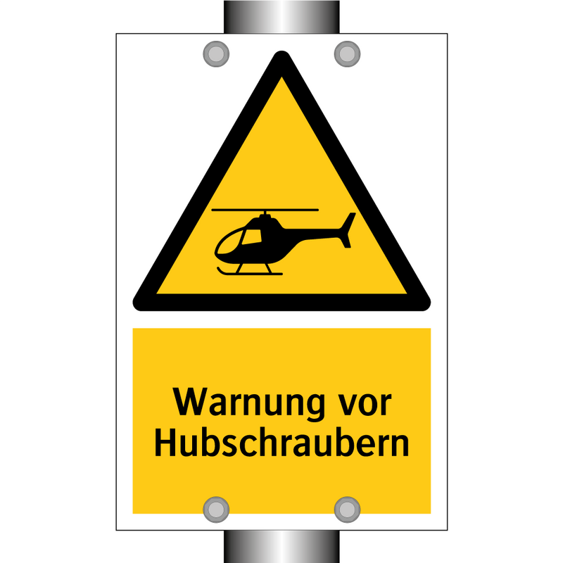 Warnung vor Hubschraubern