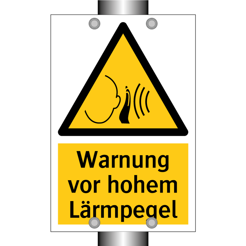 Warnung vor hohem Lärmpegel